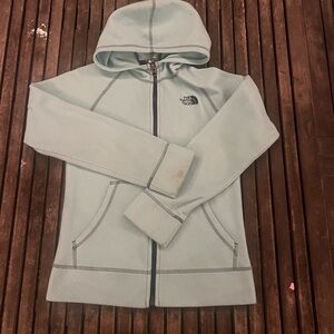 The North Face Sky Blue Full-Zip Hoodie